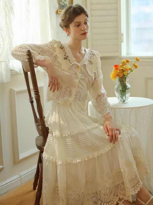 Forest Muse Embroidered Blouse