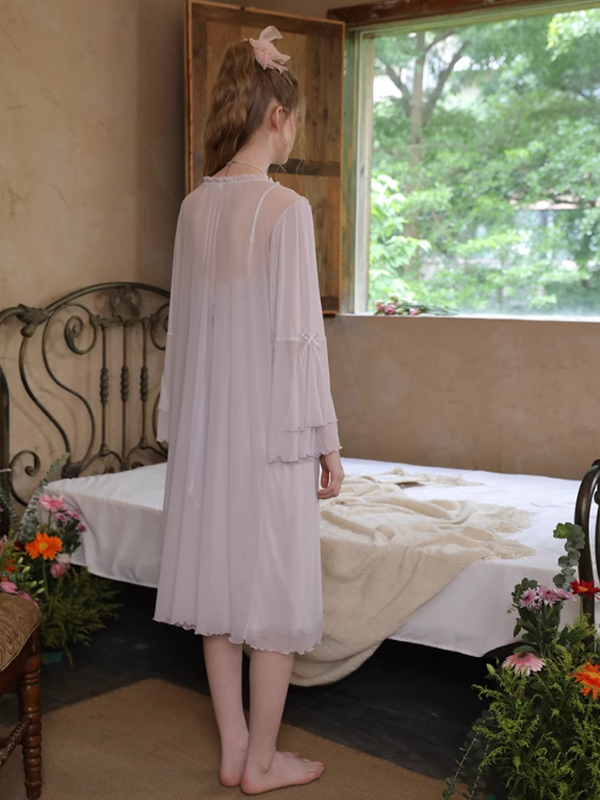 Angel's Embrace Pink Purple Nightgown