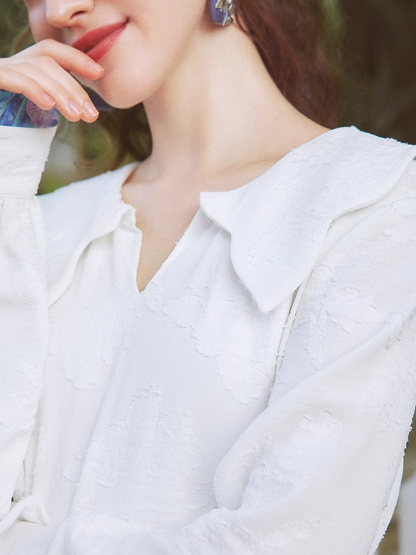 Spring Harmony Blue Collar Dress