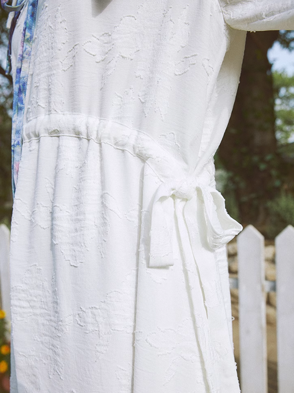 Spring Harmony Blue Collar Dress