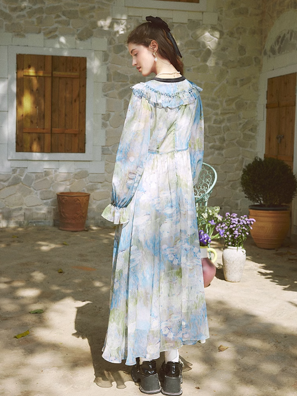 Monet's Dream Blue Dress