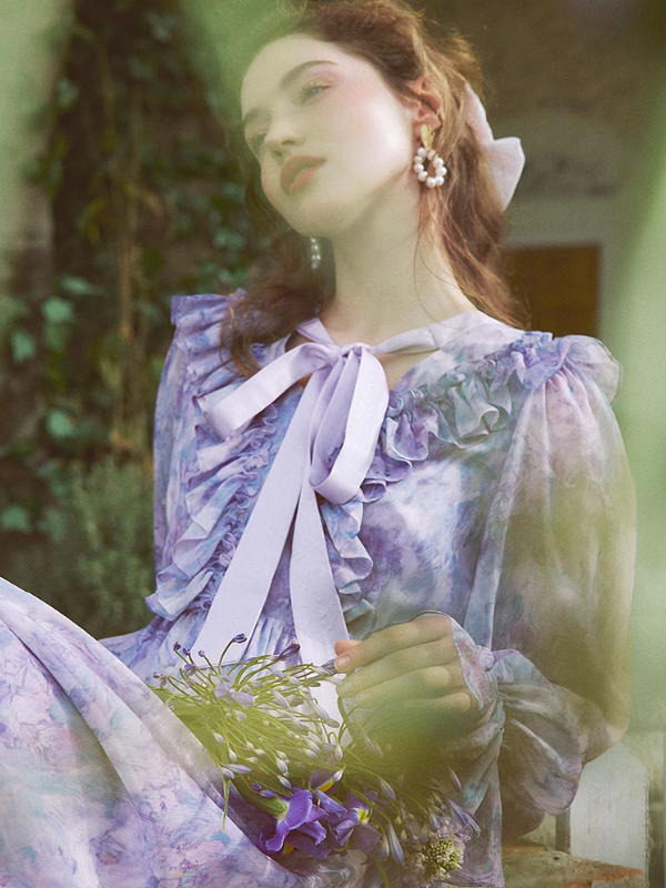 Monet's Dream Blue Dress
