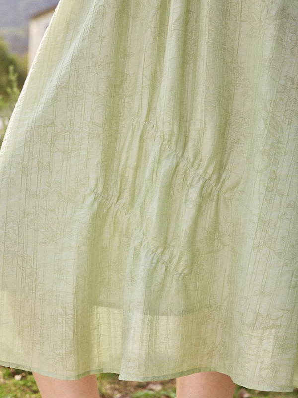 Green Bliss Floral Skirt