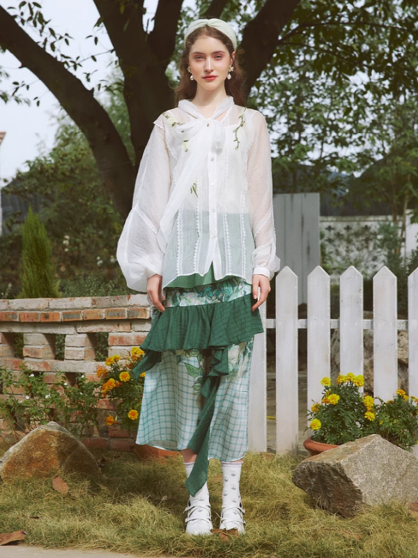 Floral Patchwork Fantasy Skirt