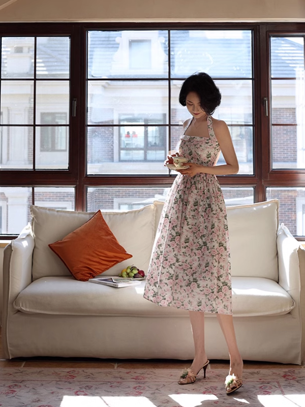 Floral Dream Halter Dress