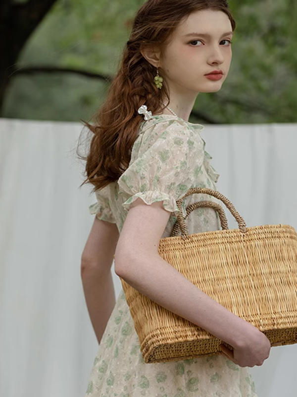 Garden Floral Embroidered Dress