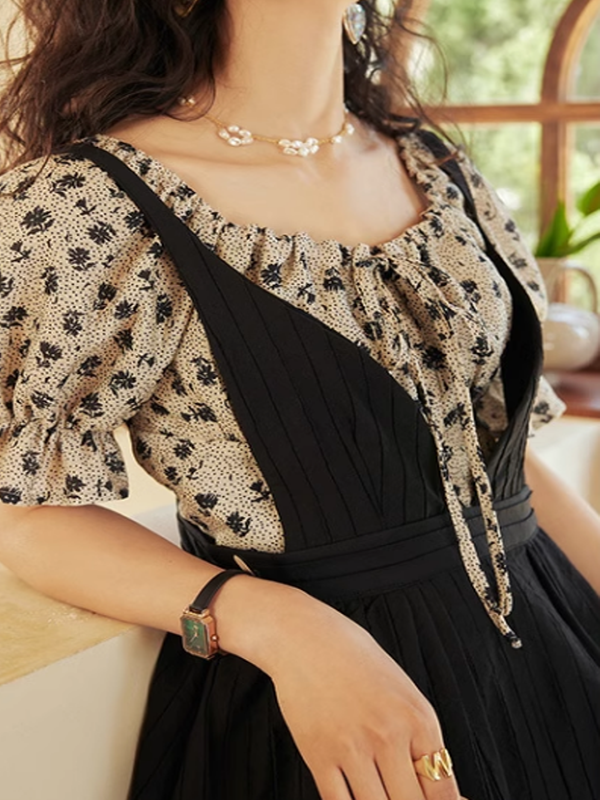 Afternoon Charm Floral Midi Dress