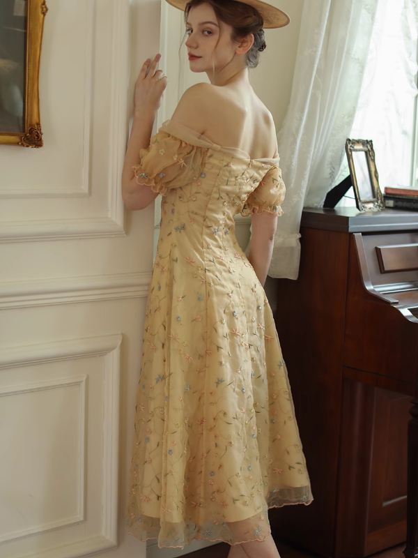 Blooming Lace Off-Shoulder Dress
