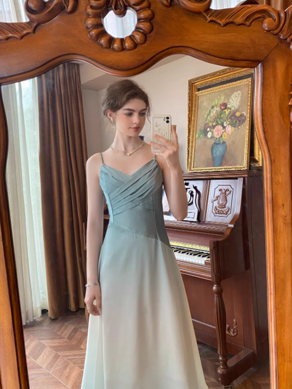 Sophia's Dreamy Blue Elegance Dress