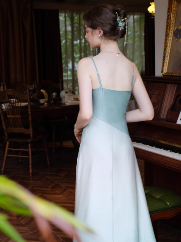 Sophia's Dreamy Blue Elegance Dress