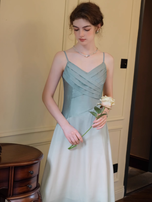 Sophia's Dreamy Blue Elegance Dress