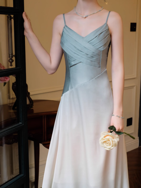Sophia's Dreamy Blue Elegance Dress