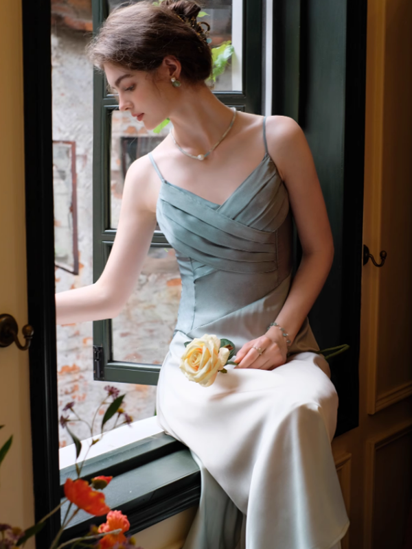 Sophia's Dreamy Blue Elegance Dress