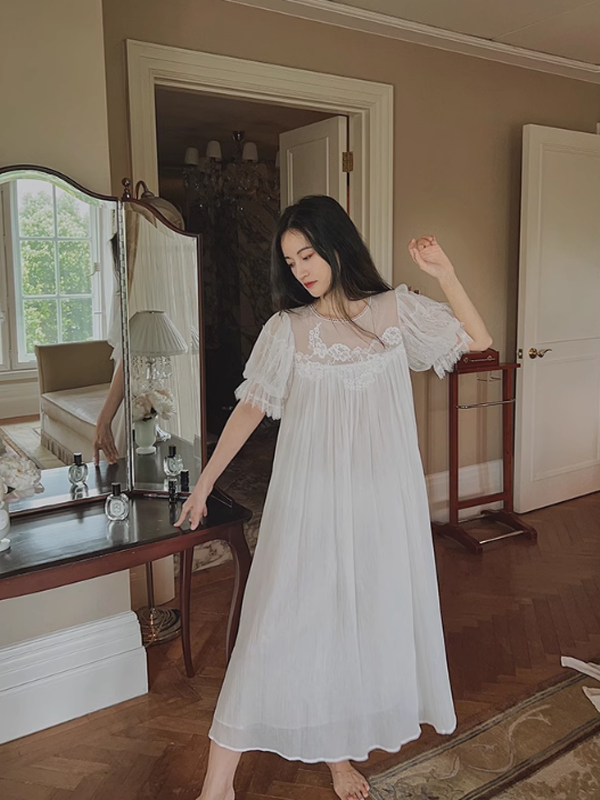 Pure White Fairy Summer Nightgown