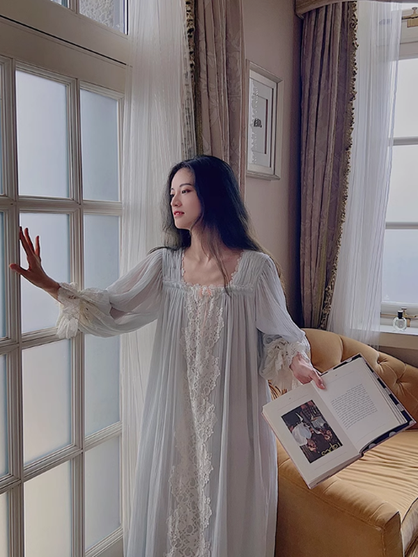 Evelyn's Ethereal Sky Nightgown