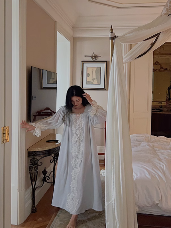 Evelyn's Ethereal Sky Nightgown