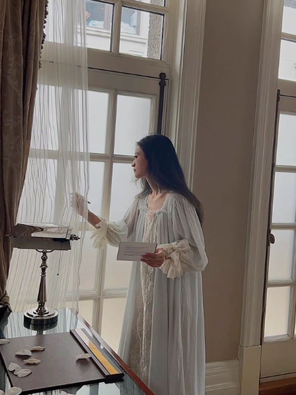 Evelyn's Ethereal Sky Nightgown