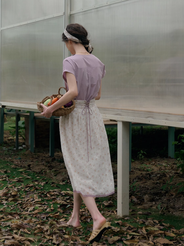 Lily's Summer Breeze Lavender Blouse