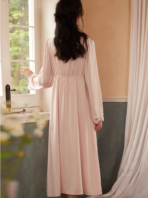 Ethereal Princess Pink Nightgown Set