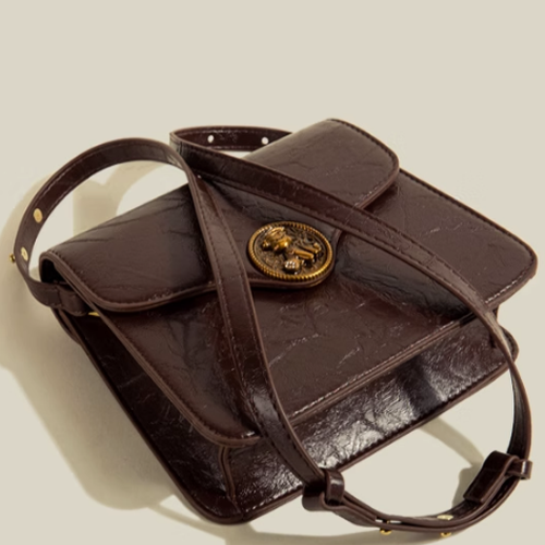 Vintage Pooch Square Crossbody