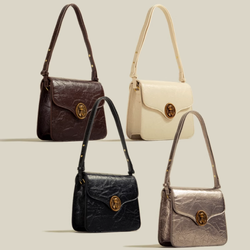 Vintage Pooch Square Crossbody