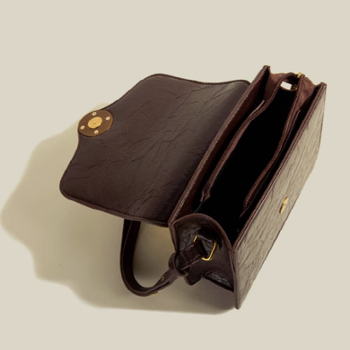 Vintage Pooch Square Crossbody