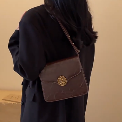 Vintage Pooch Square Crossbody