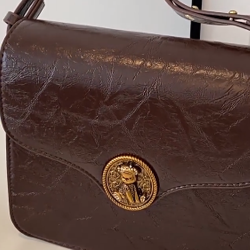Vintage Pooch Square Crossbody