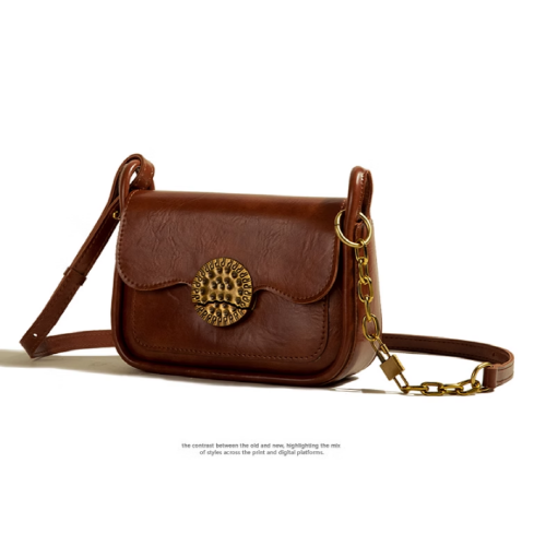 Vintage Magnetic Buckle Crossbody