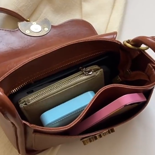 Vintage Magnetic Buckle Crossbody