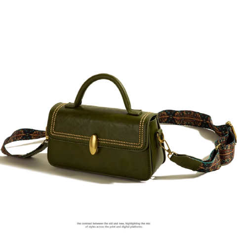 Vintage Strap Small Square Crossbody
