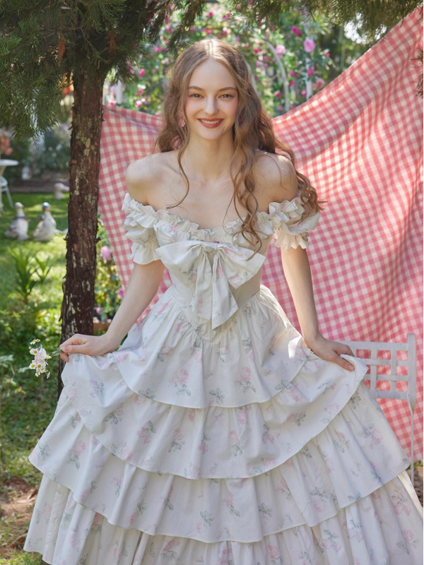 Emily's Rose Garden Princess Dress White / XL