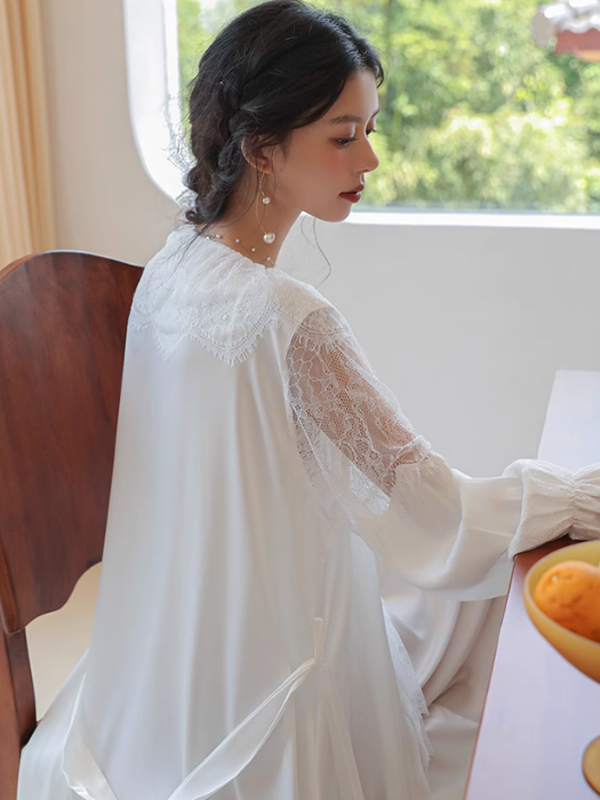 Lillian's Silken Lace Dreamwear Set