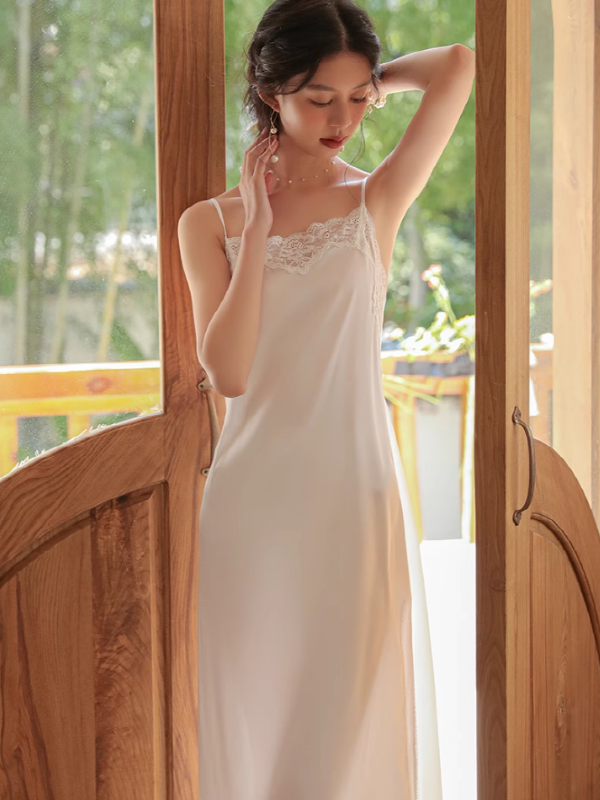 Lillian's Silken Lace Dreamwear Set