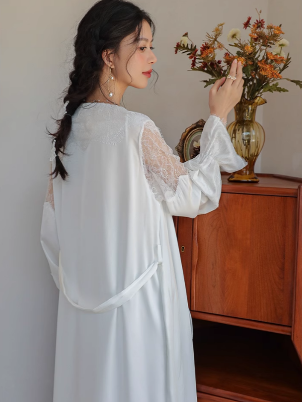 Lillian's Silken Lace Dreamwear Set