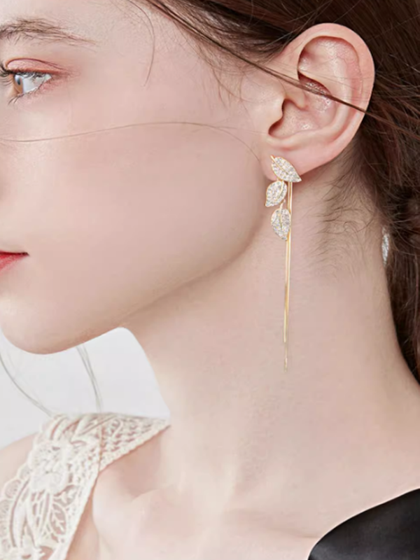 Forest Leaf Surgical Earrings