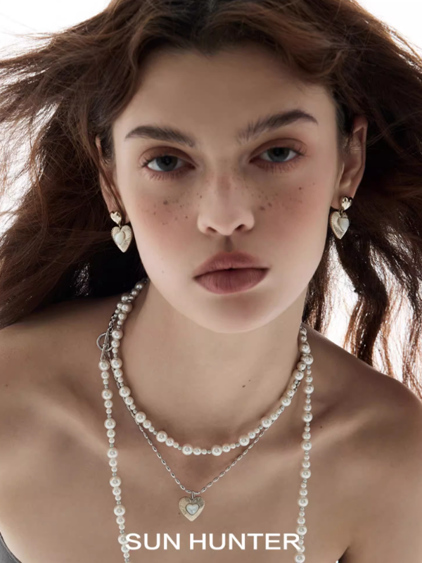 Vintage Double Heart Shaped Earrings