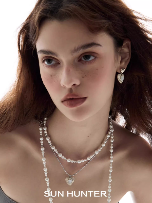 Vintage Double Heart Shaped Earrings