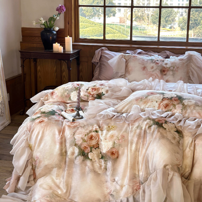Romantic Vintage Floral Bedding Set