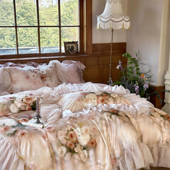 Romantic Vintage Floral Bedding Set