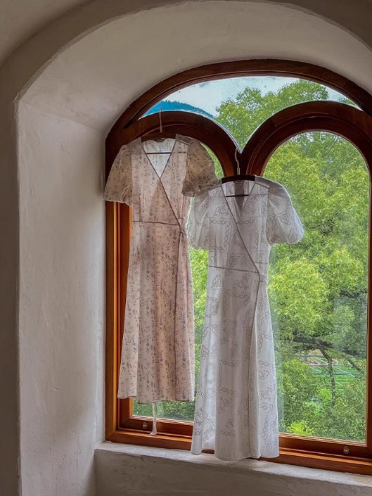 Ava's Ivory Whisper Cottage Summer Dress