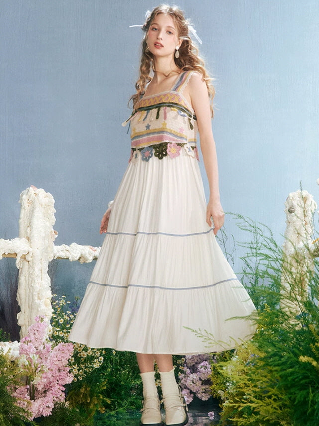 Bohemian Crochet Delight Dress