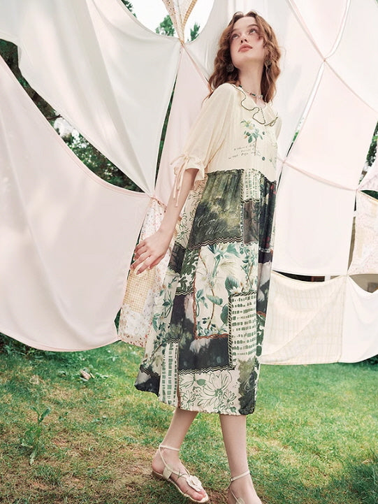 Enchanted Forest Patchwork Dress