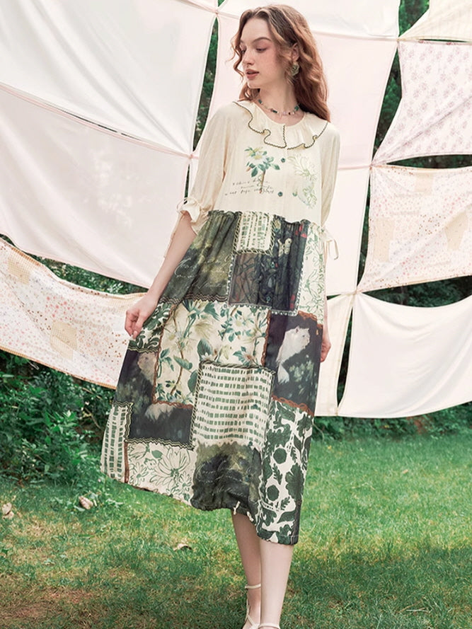 Enchanted Forest Patchwork Dress
