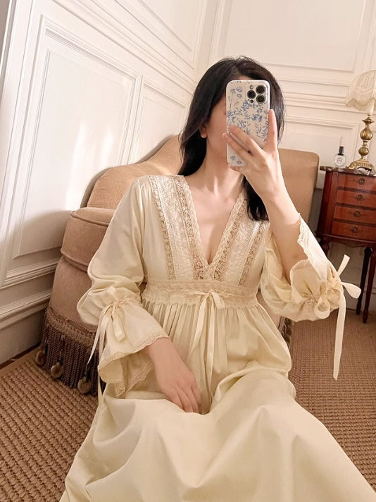 Retro Vintage Lace Dreams Nightgown