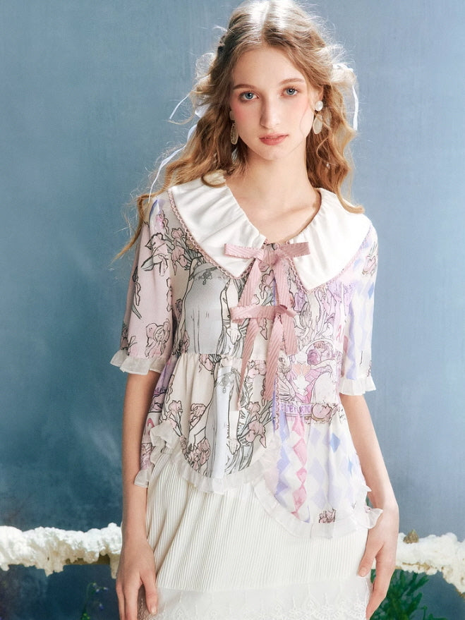 Whimsical Dreams Patchwork Blouse