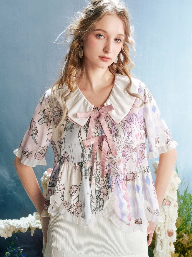 Whimsical Dreams Patchwork Blouse
