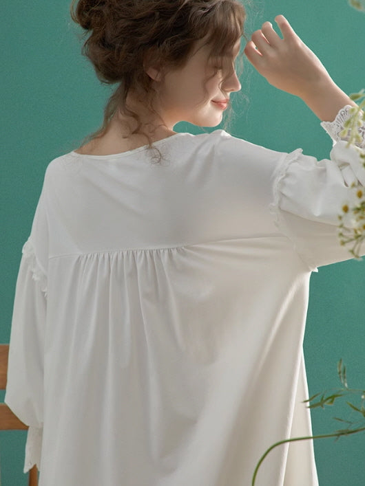 Floral Meadow Lace Nightgown