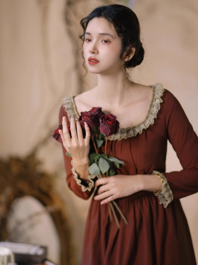 Vintage Rose Garden Nylon Dress