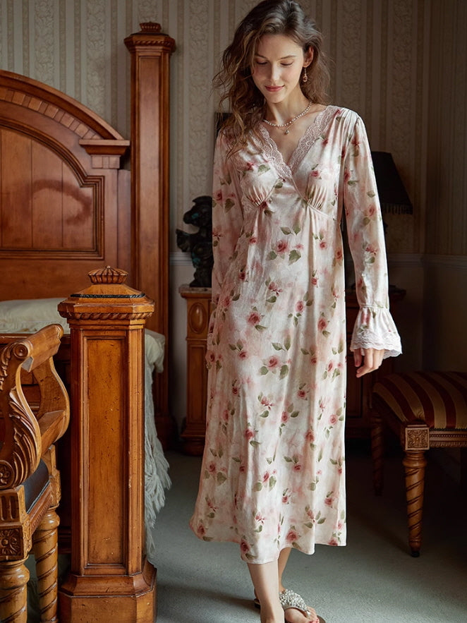 Velvet Rose Blossom Nightdress